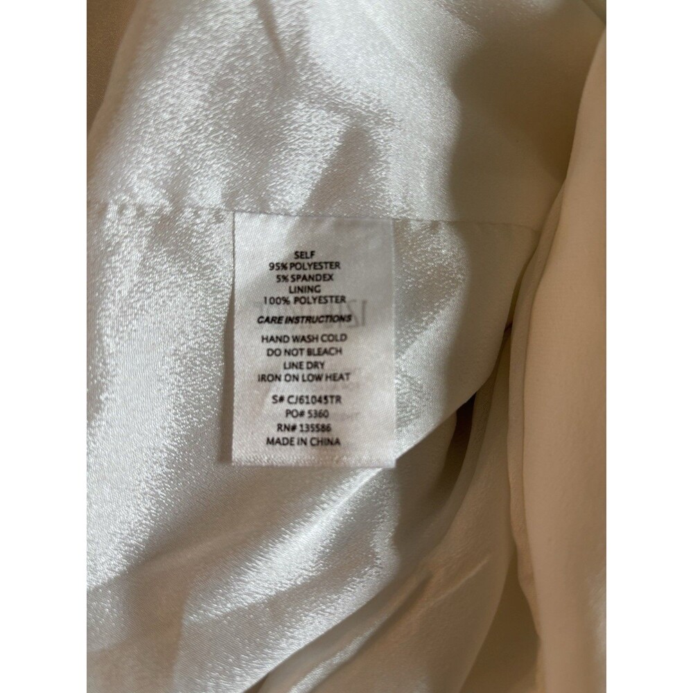 12th Tribe Off White Melania Cropped Long Sleeve Rhinestone Crystal Blazer XL - Picture 6 of 7